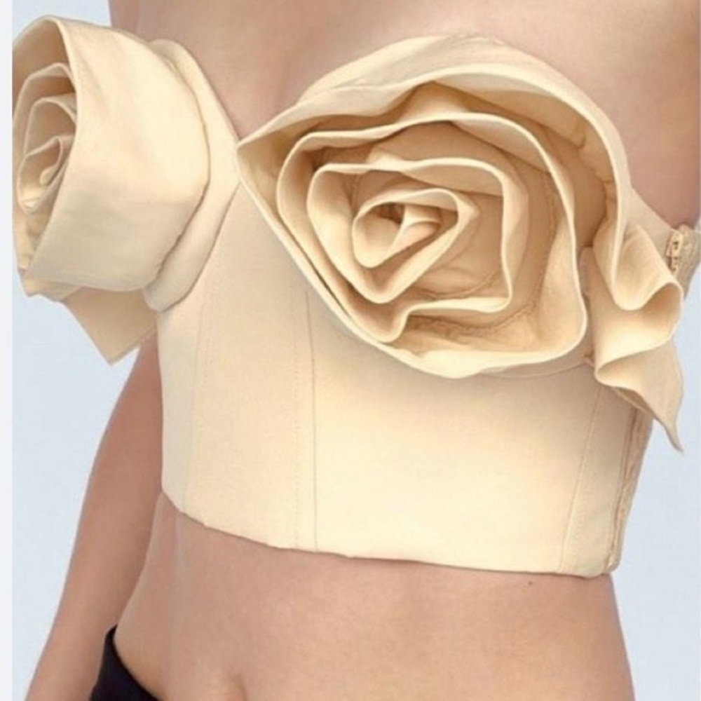 Zara flower bustier